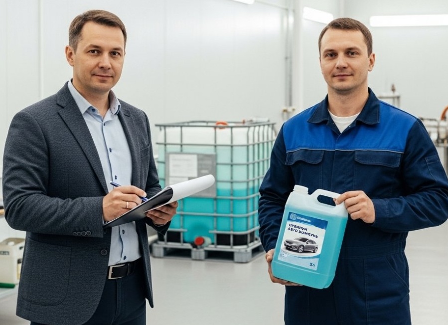 Выпускаю бытовую химию по франшизе завода. Уже нахимичил на новый цех.